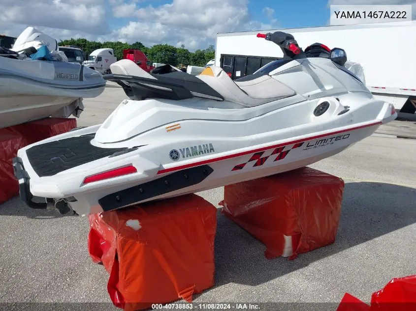 2022 Yamaha Vx Limited VIN: YAMA1467A222 Lot: 40738853