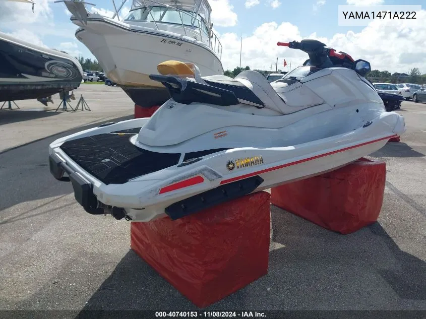 2022 Yamaha Vx Limited VIN: YAMA1471A222 Lot: 40740153