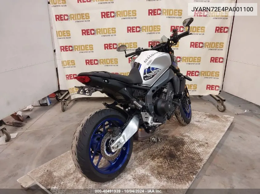 2023 Yamaha Mt09 D VIN: JYARN72E4PA001100 Lot: 40491939