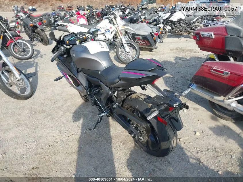 2024 Yamaha Yzfr7 VIN: JYARM38E0RA010057 Lot: 40509051