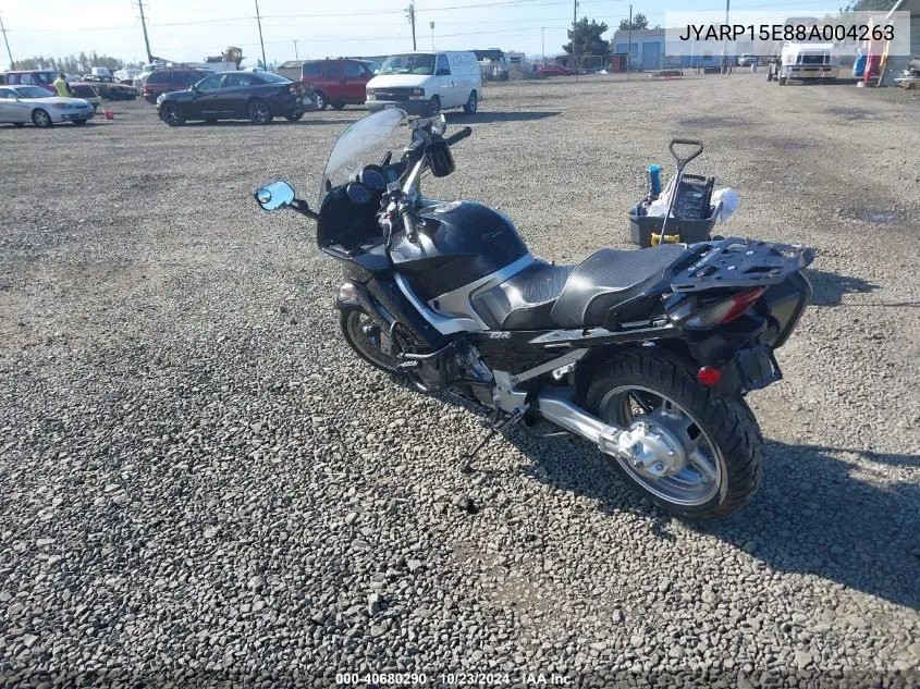 2008 Yamaha Fjr1300 A VIN: JYARP15E88A004263 Lot: 40680290