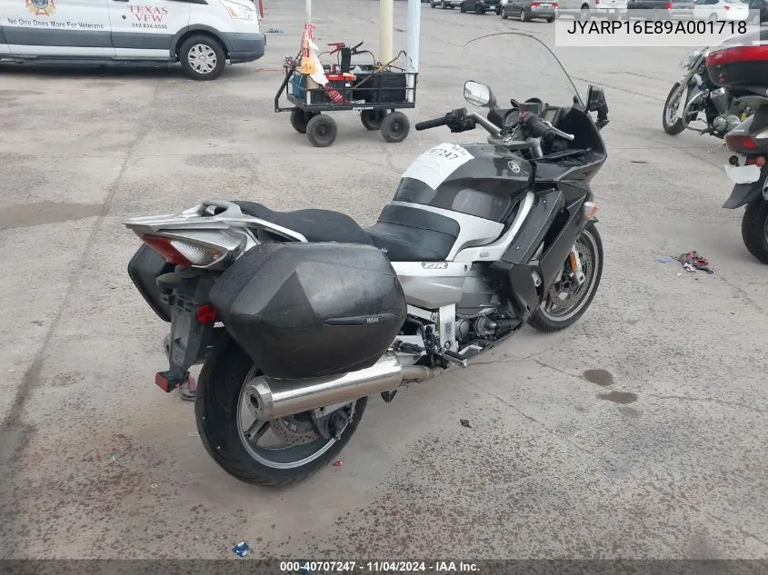 2009 Yamaha Fjr1300 As VIN: JYARP16E89A001718 Lot: 40707247