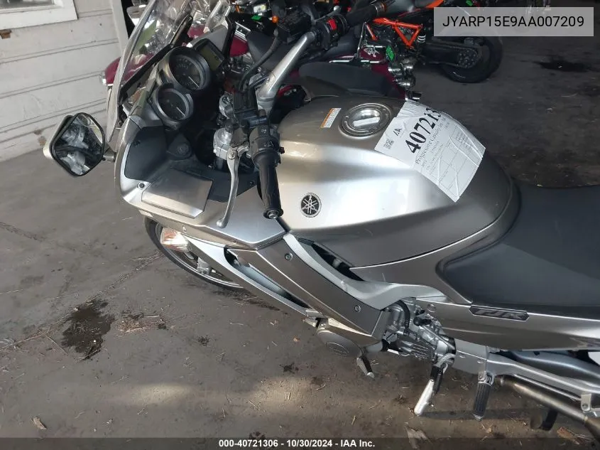 2010 Yamaha Fjr1300 A VIN: JYARP15E9AA007209 Lot: 40721306