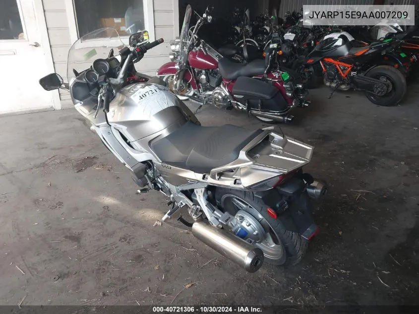 2010 Yamaha Fjr1300 A VIN: JYARP15E9AA007209 Lot: 40721306