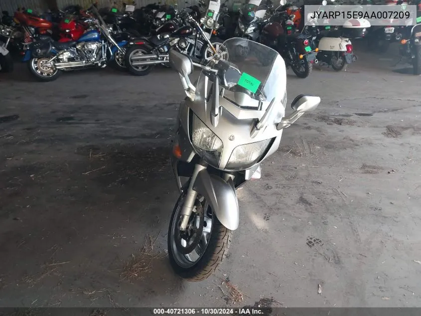 2010 Yamaha Fjr1300 A VIN: JYARP15E9AA007209 Lot: 40721306