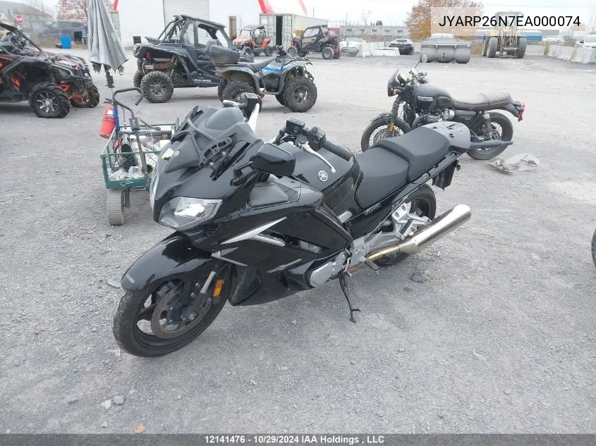 2014 Yamaha Fjr1300 Ae VIN: JYARP26N7EA000074 Lot: 12141476