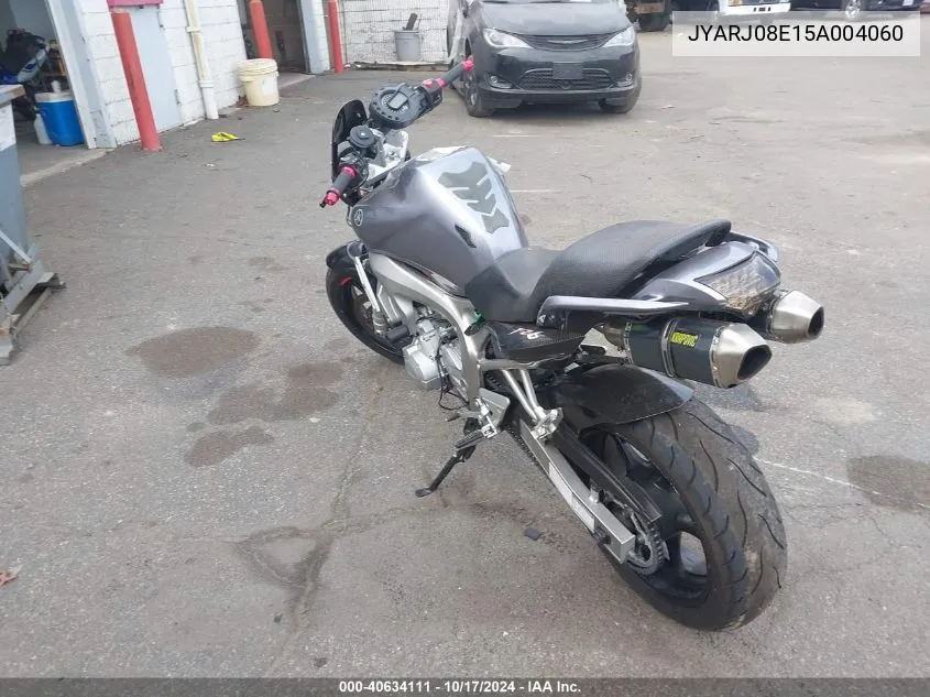 2005 Yamaha Fz6 S VIN: JYARJ08E15A004060 Lot: 40634111