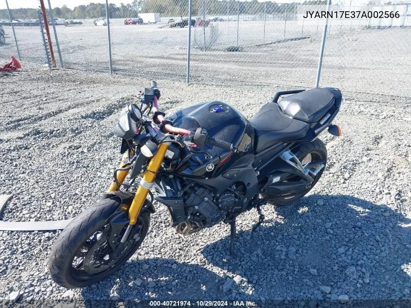 2007 Yamaha Fz1 S VIN: JYARN17E37A002566 Lot: 40721974