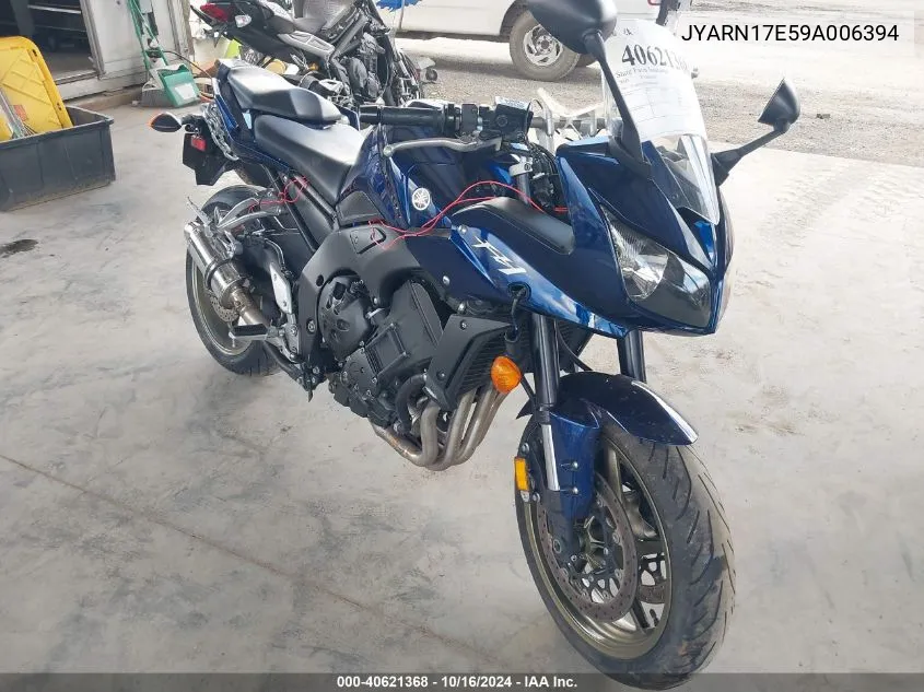 2009 Yamaha Fz1 S VIN: JYARN17E59A006394 Lot: 40621368