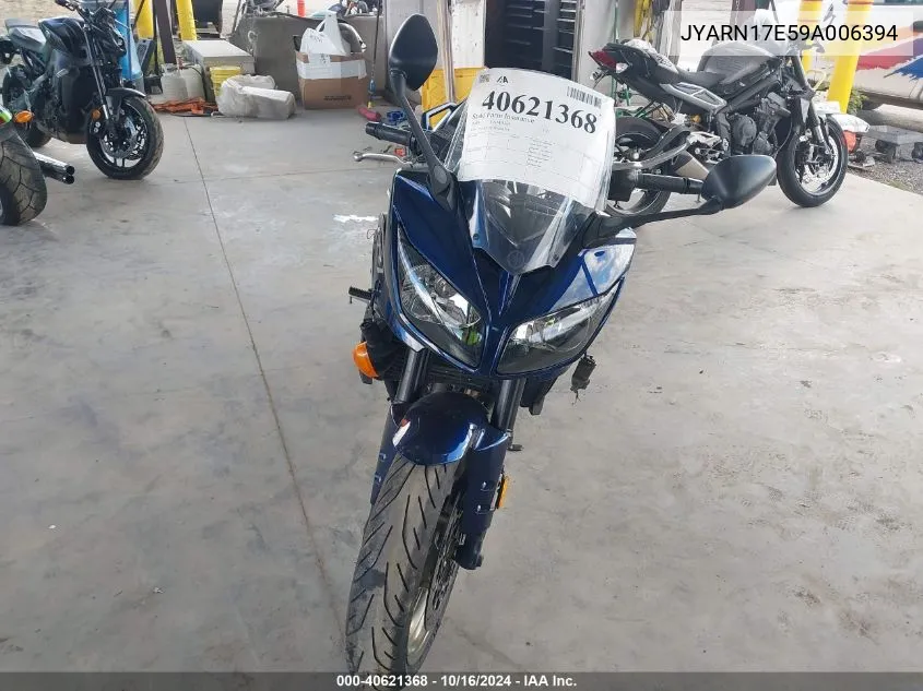 2009 Yamaha Fz1 S VIN: JYARN17E59A006394 Lot: 40621368