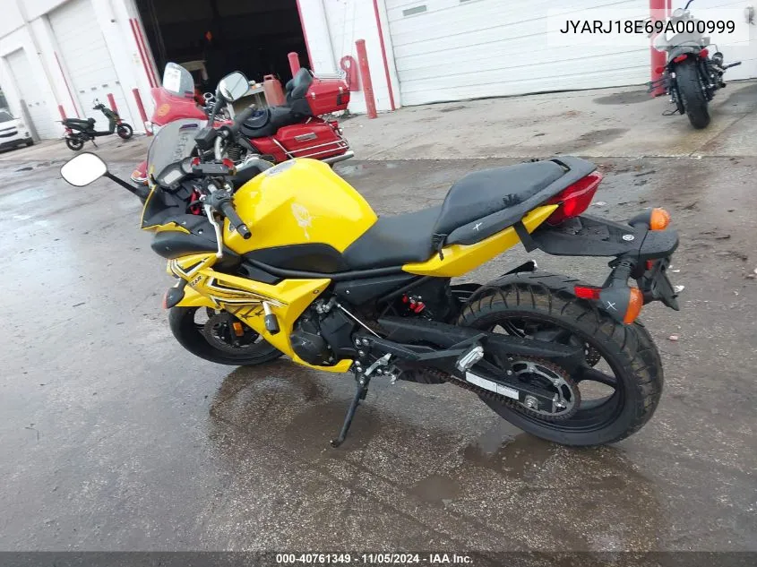 2009 Yamaha Fz6 R VIN: JYARJ18E69A000999 Lot: 40761349