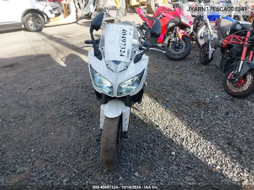 2012 Yamaha Fz1 S VIN: JYARN17E6CA008341 Lot: 40497324