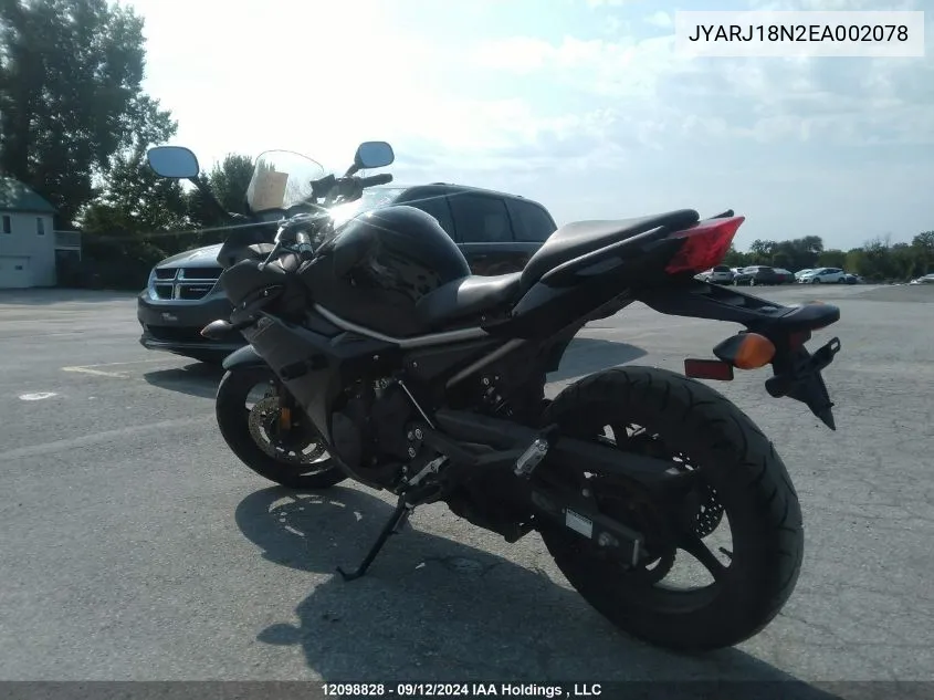 JYARJ18N2EA002078 2014 Yamaha Fz6 R