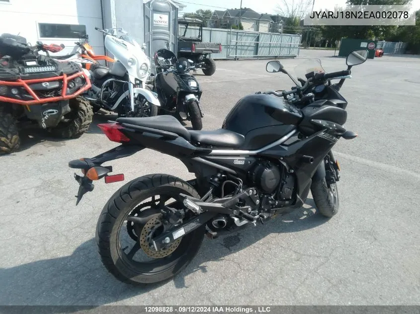 JYARJ18N2EA002078 2014 Yamaha Fz6 R