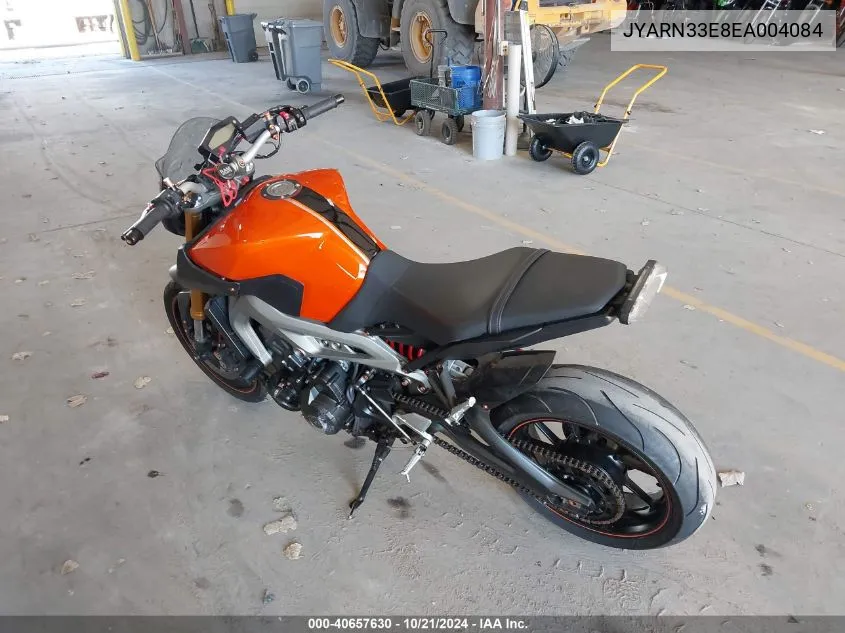 2014 Yamaha Fz09 VIN: JYARN33E8EA004084 Lot: 40657630