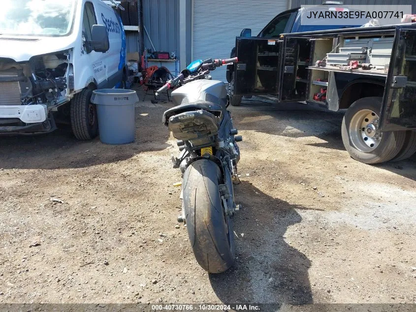 2015 Yamaha Fz09 VIN: JYARN33E9FA007741 Lot: 40730766