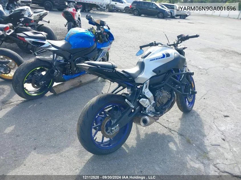 JYARM06N9GA001596 2016 Yamaha Fz07