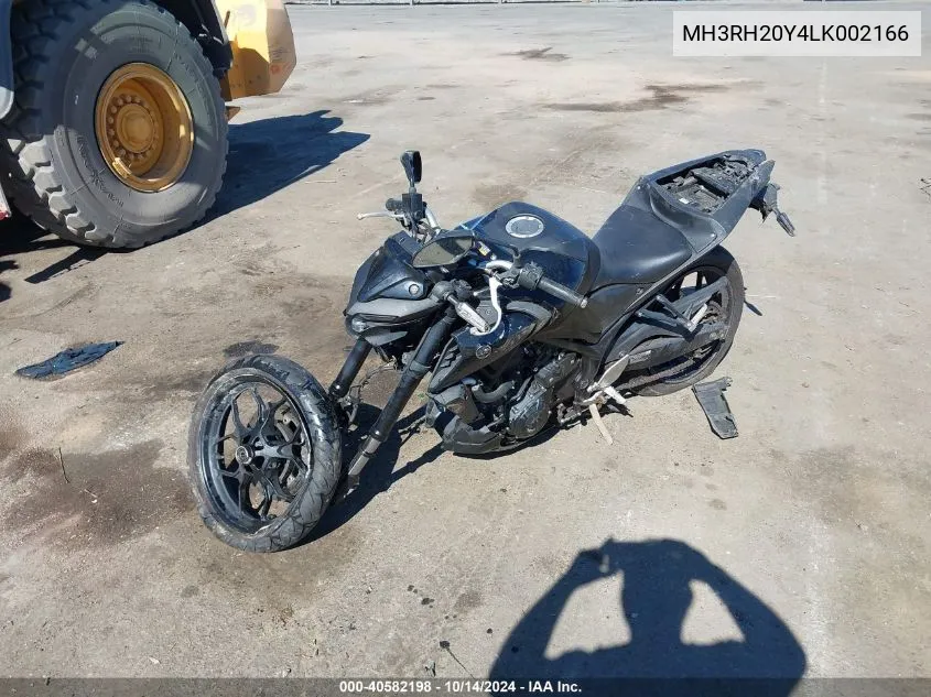 2020 Yamaha Mt-03 VIN: MH3RH20Y4LK002166 Lot: 40582198