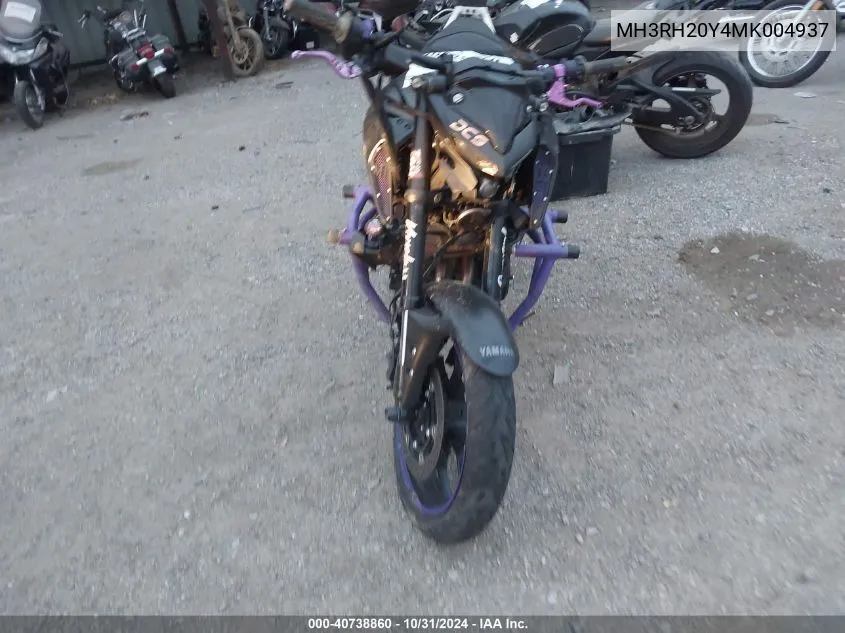 2021 Yamaha Mt-03 VIN: MH3RH20Y4MK004937 Lot: 40738860