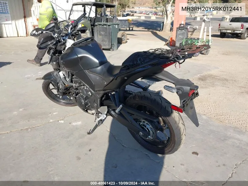 2024 Yamaha Mt-03 VIN: MH3RH20Y5RK012441 Lot: 40561423