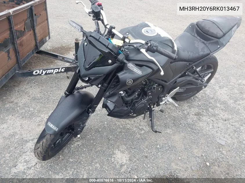 2024 Yamaha Mt-03 VIN: MH3RH20Y6RK013467 Lot: 40576616