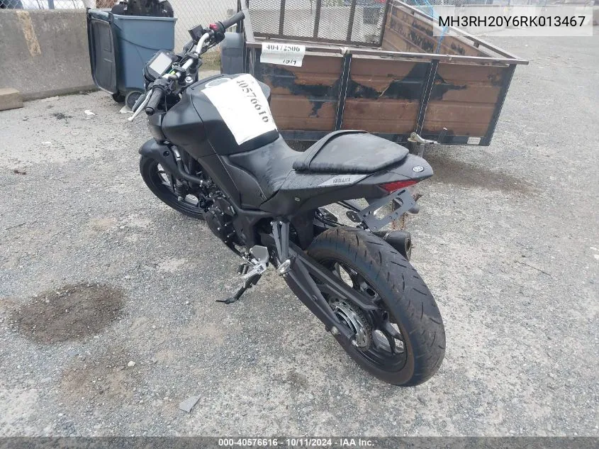 2024 Yamaha Mt-03 VIN: MH3RH20Y6RK013467 Lot: 40576616