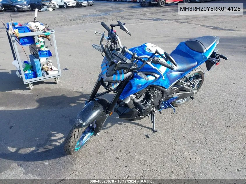 2024 Yamaha Mt-03 VIN: MH3RH20Y5RK014125 Lot: 40620678