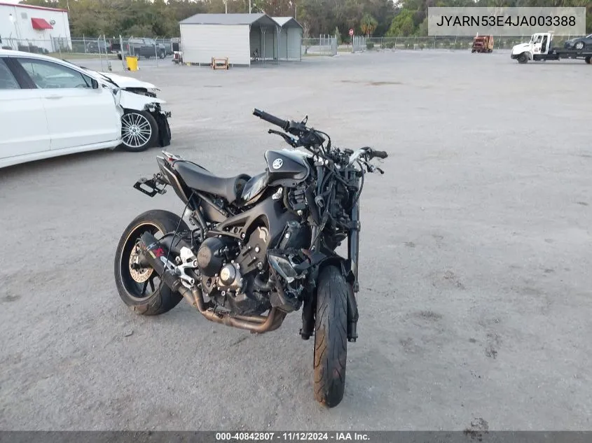 2018 Yamaha Mt09 VIN: JYARN53E4JA003388 Lot: 40842807