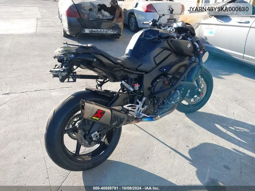 2019 Yamaha Mtn1000 C VIN: JYARN48Y5KA000630 Lot: 40559791