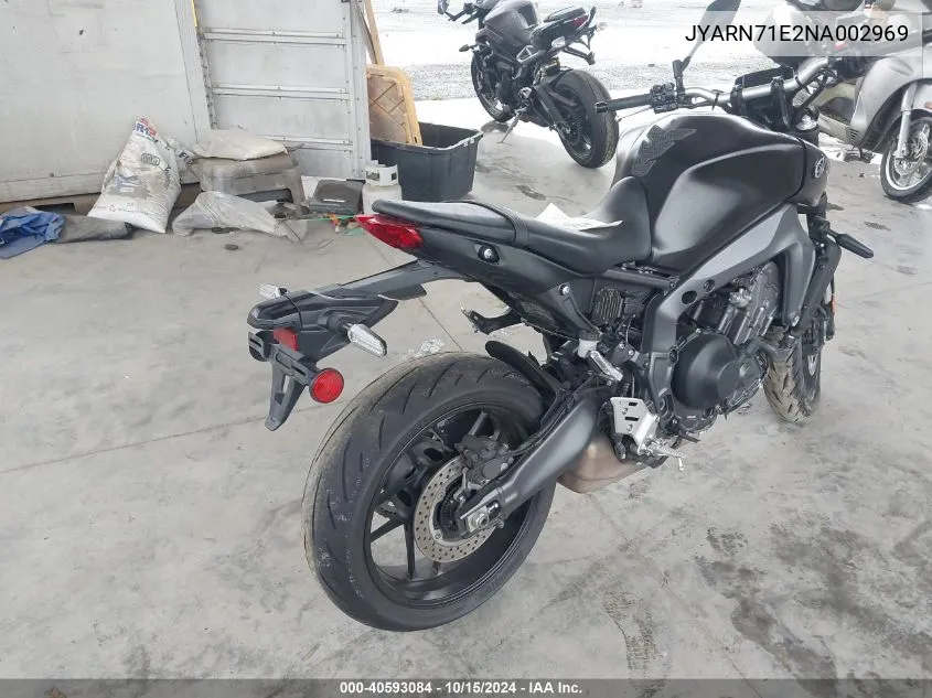 2022 Yamaha Mt09 VIN: JYARN71E2NA002969 Lot: 40593084