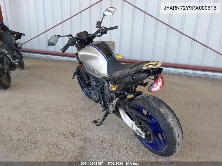 2023 Yamaha Mt09 Dc VIN: JYARN72Y9PA000616 Lot: 40541187