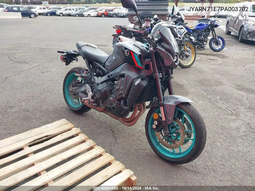 2023 Yamaha Mt09 VIN: JYARN71E7PA003702 Lot: 40563865