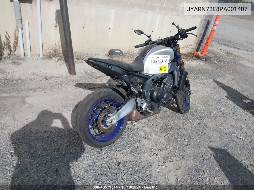 2023 Yamaha Mt09 D VIN: JYARN72E8PA001407 Lot: 40571314