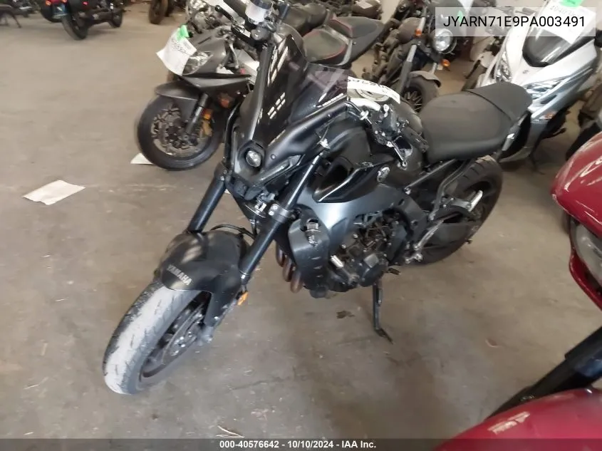 2023 Yamaha Mt09 VIN: JYARN71E9PA003491 Lot: 40576642