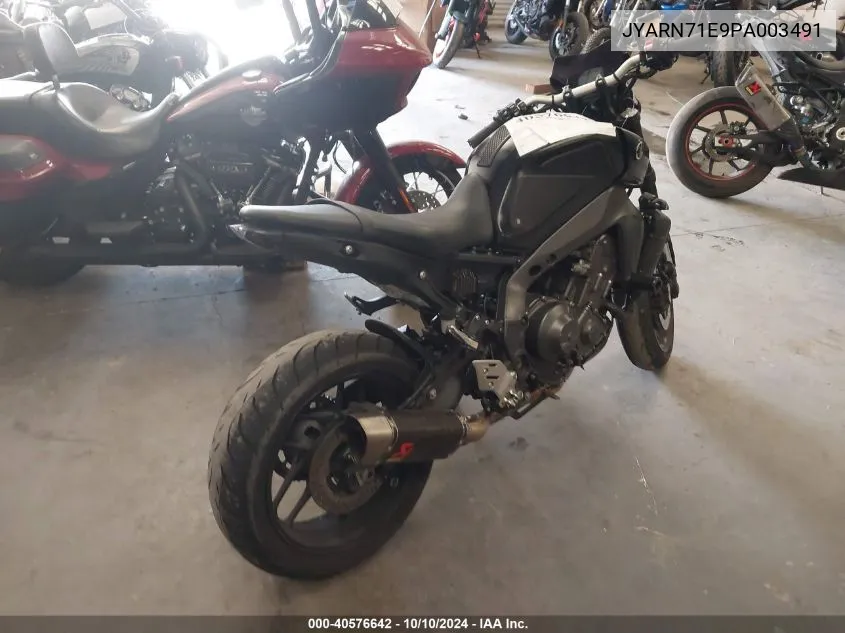 2023 Yamaha Mt09 VIN: JYARN71E9PA003491 Lot: 40576642