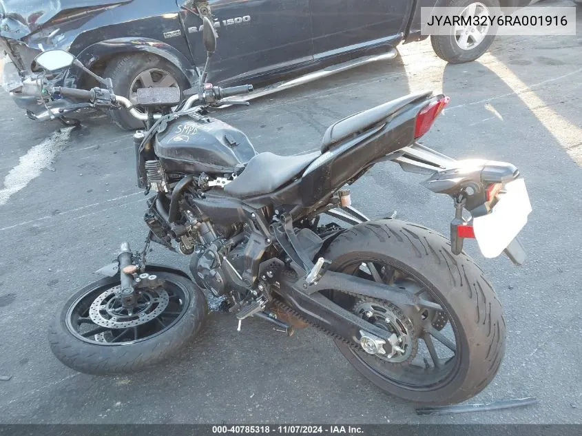 2024 Yamaha Mt07 C VIN: JYARM32Y6RA001916 Lot: 40785318