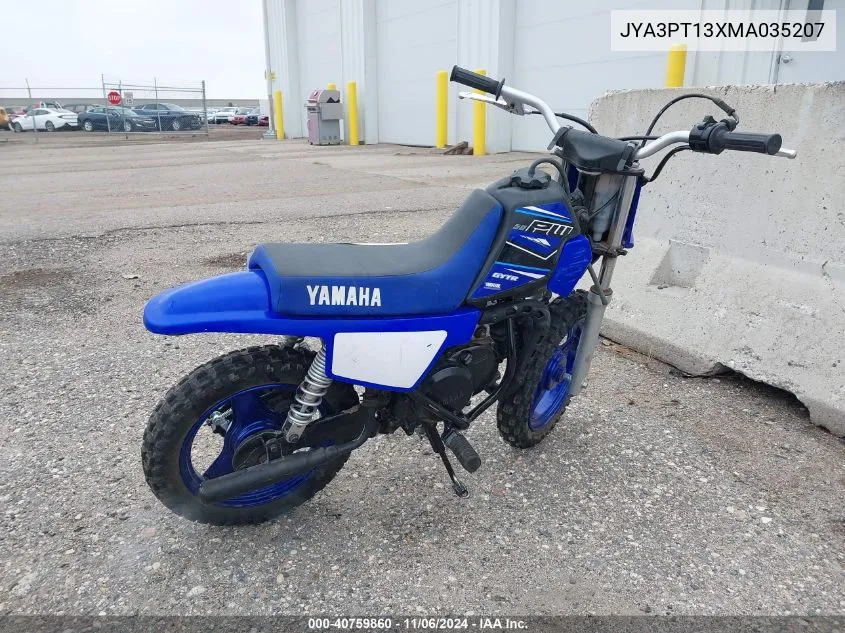 2021 Yamaha Pw50 VIN: JYA3PT13XMA035207 Lot: 40759860