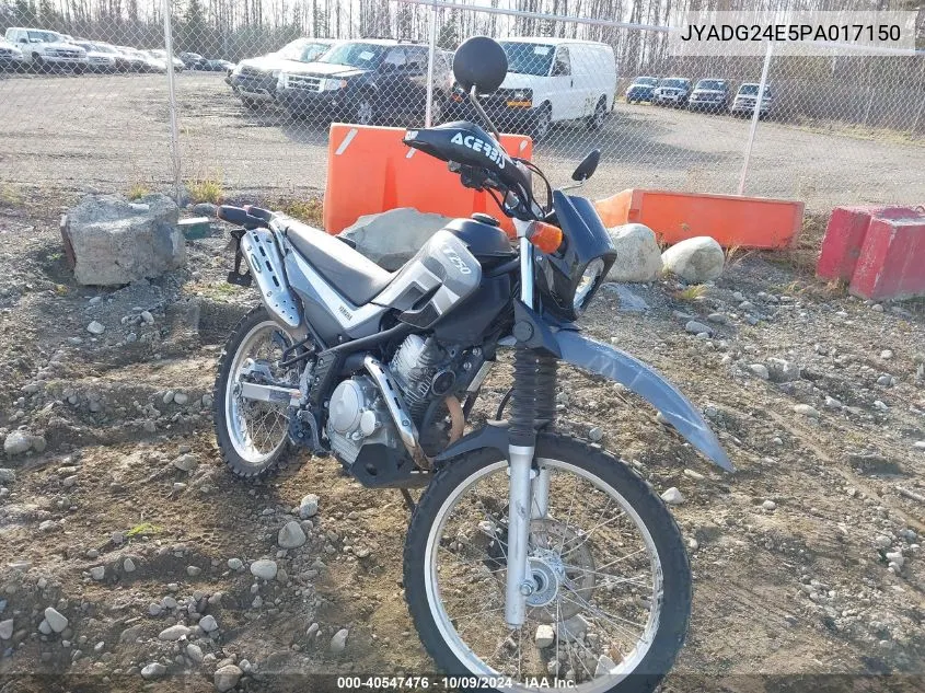 2023 Yamaha Xt250 VIN: JYADG24E5PA017150 Lot: 40547476