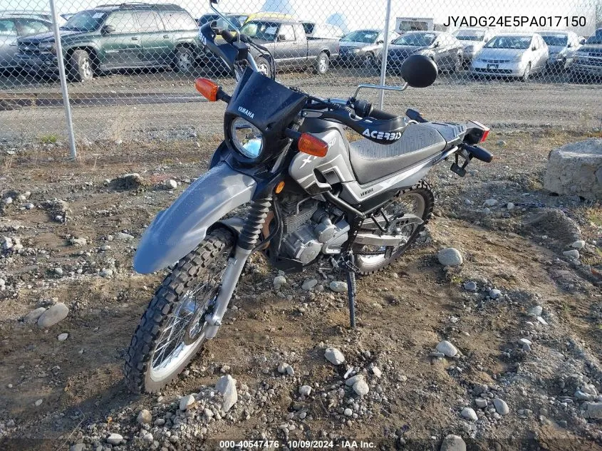 2023 Yamaha Xt250 VIN: JYADG24E5PA017150 Lot: 40547476