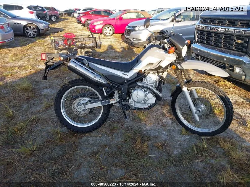 2023 Yamaha Xt250 VIN: JYADG24E4PA015793 Lot: 40568223