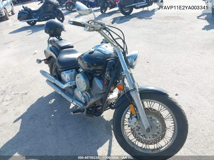 2000 Yamaha Xvs1100 VIN: JYAVP11E2YA003341 Lot: 40780230