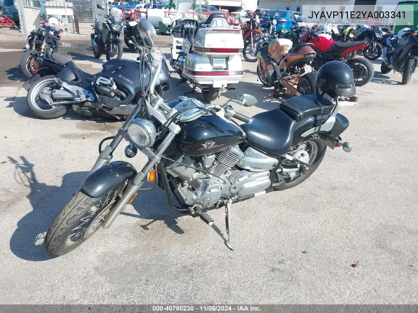 2000 Yamaha Xvs1100 VIN: JYAVP11E2YA003341 Lot: 40780230