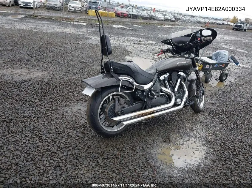 2002 Yamaha Xv1700 Pc VIN: JYAVP14E82A000334 Lot: 40798146