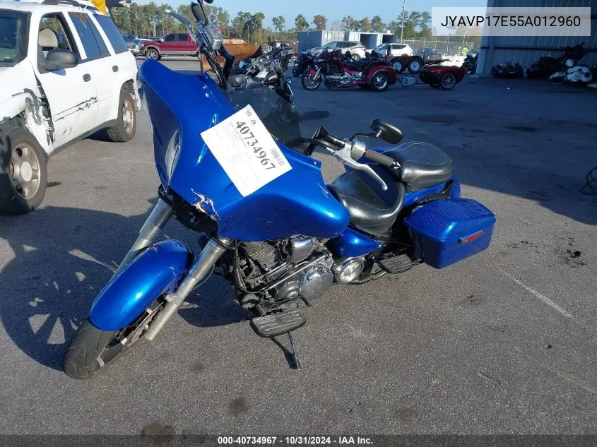 2005 Yamaha Xv1700 A VIN: JYAVP17E55A012960 Lot: 40734967