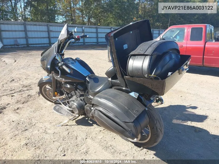 2006 Yamaha Xv1900 A VIN: JYAVP21E86A003122 Lot: 40631615