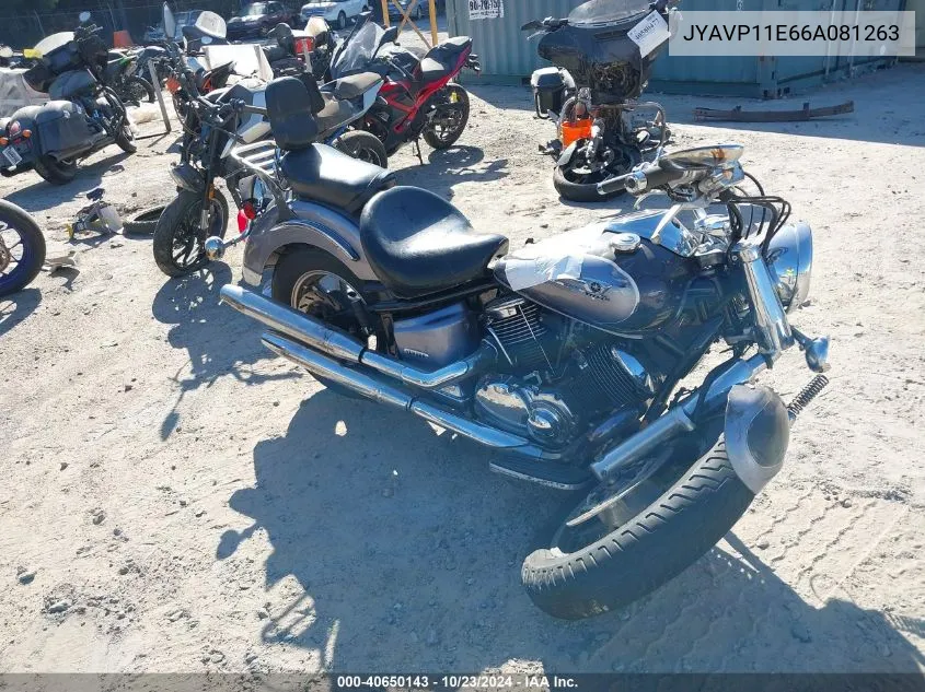 2006 Yamaha Xvs1100 A VIN: JYAVP11E66A081263 Lot: 40650143