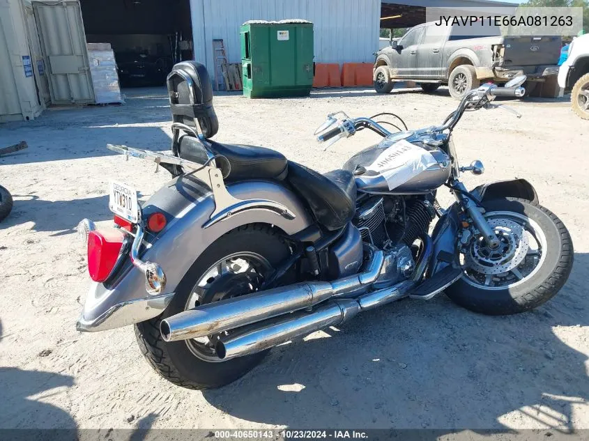 2006 Yamaha Xvs1100 A VIN: JYAVP11E66A081263 Lot: 40650143