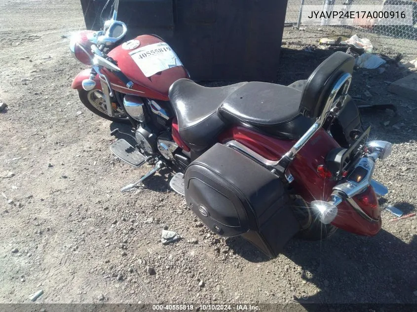 2007 Yamaha Xvs1300 A VIN: JYAVP24E17A000916 Lot: 40555819