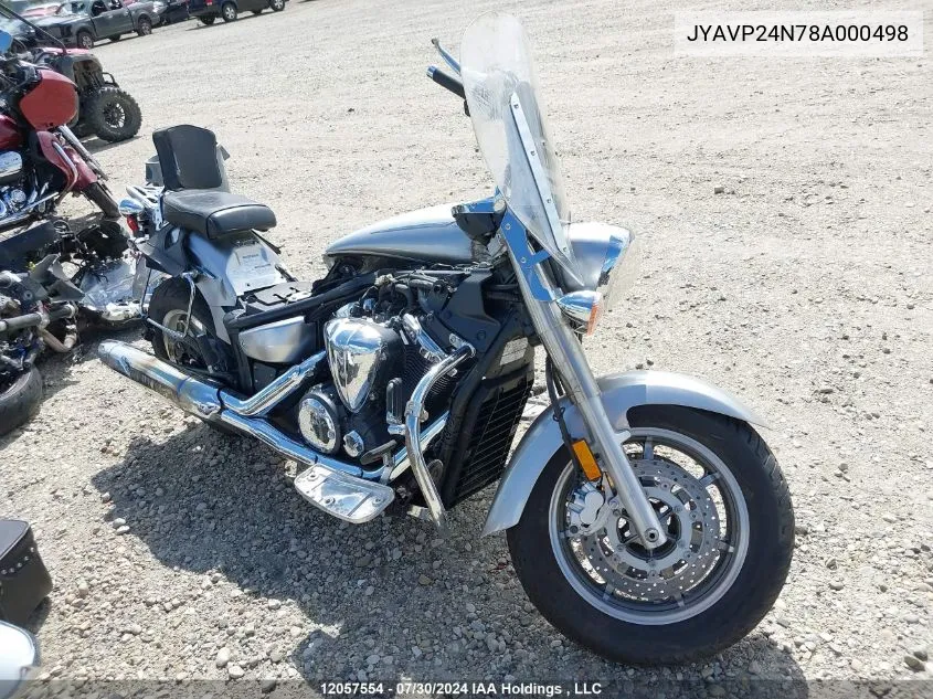 2008 Yamaha Xvs1300 A VIN: JYAVP24N78A000498 Lot: 12057554