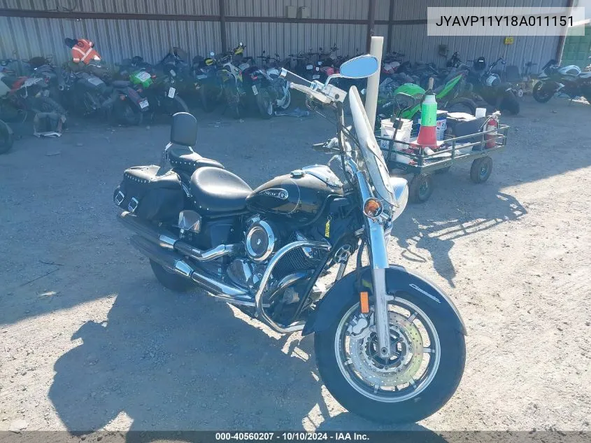 2008 Yamaha Xvs1100 C/Ac VIN: JYAVP11Y18A011151 Lot: 40560207